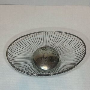 Raining silver plated basket bowl